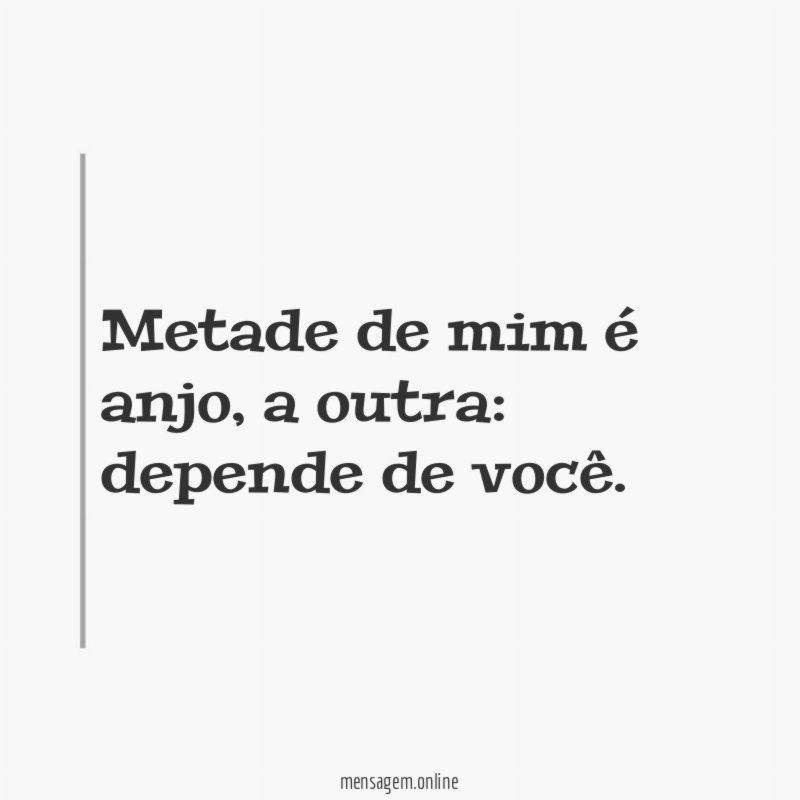 Metade de mim é anjo