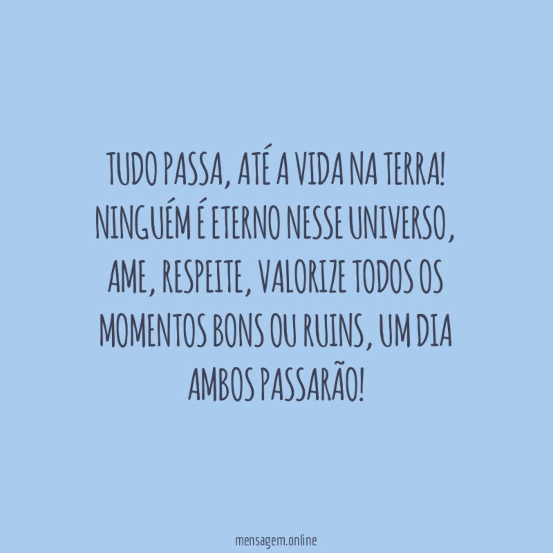 Tudo passa