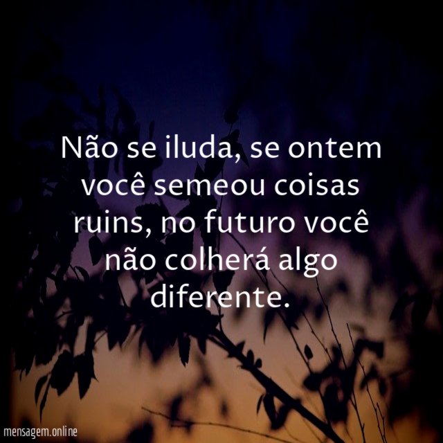 Não se iluda