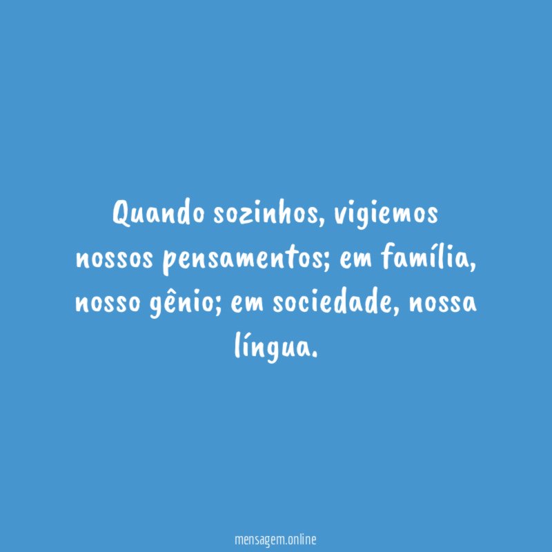 Quando sozinhos