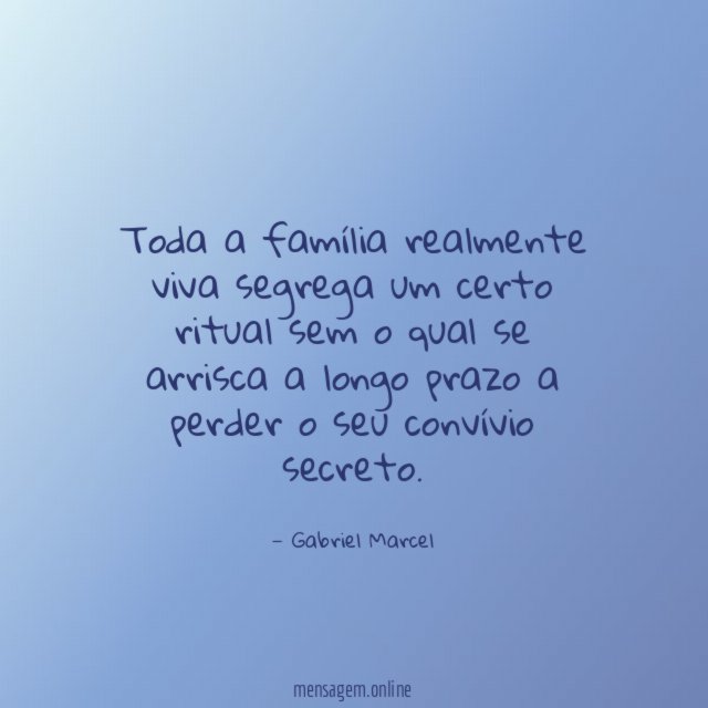 Toda a família realmente viva segrega um certo