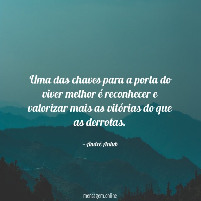 Uma das chaves para a porta do viver