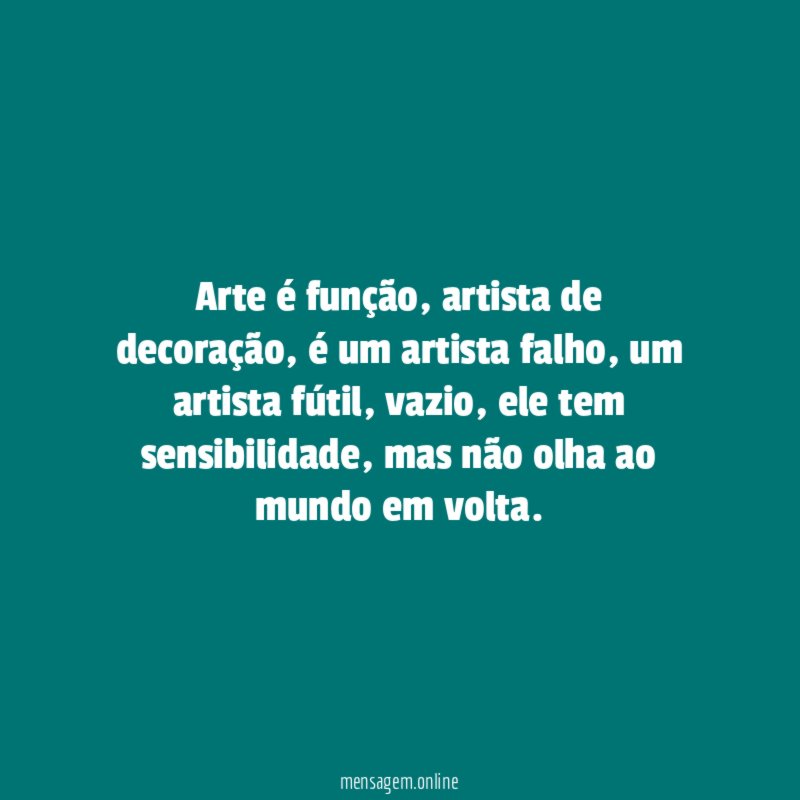 Arte é função