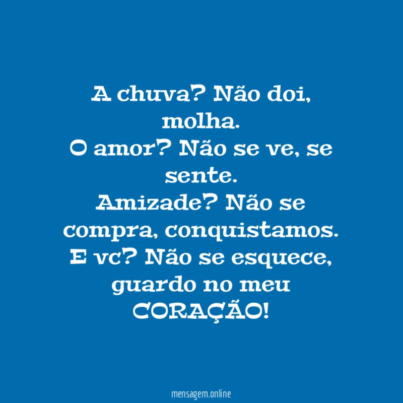 A chuva