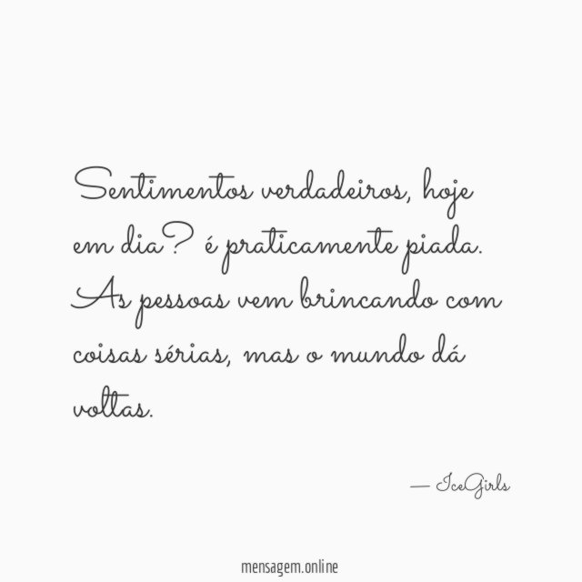 Sentimentos verdadeiros