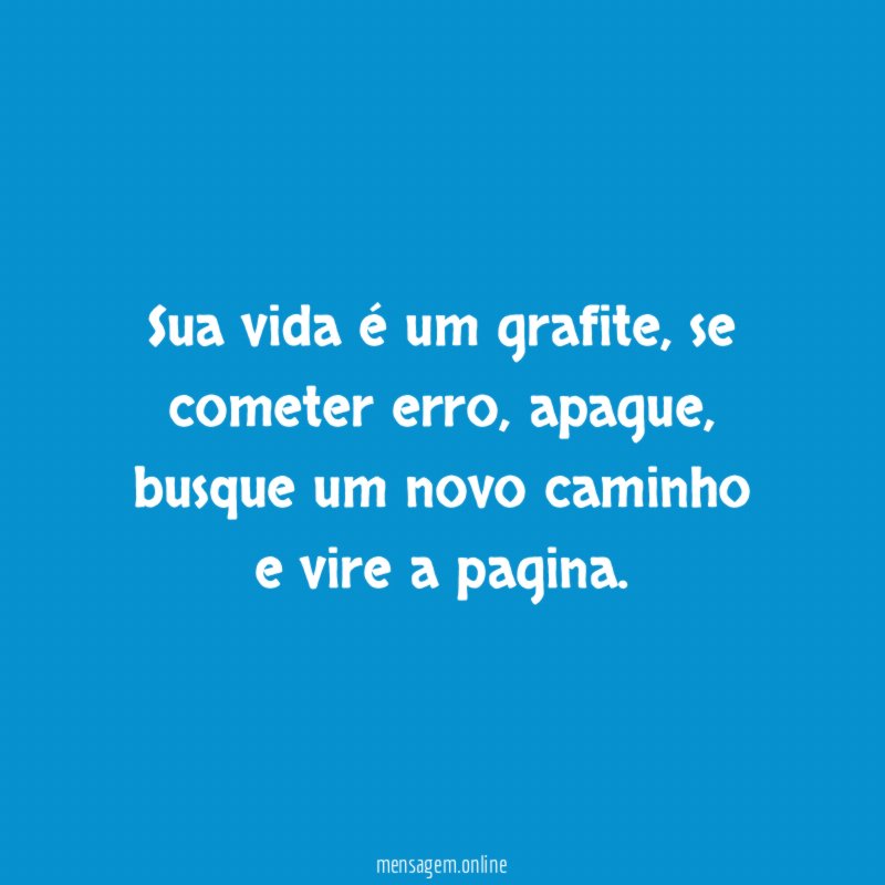 Sua vida é um grafite