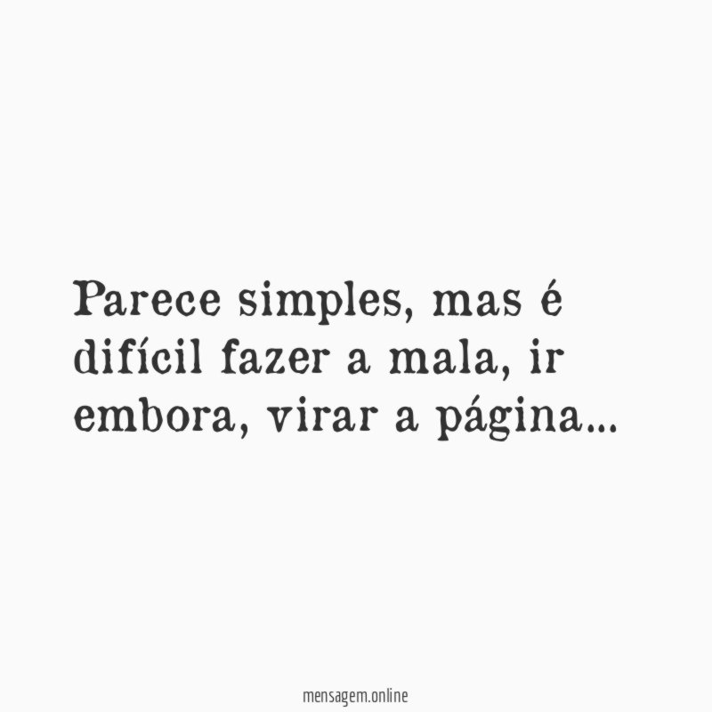 Parece simples