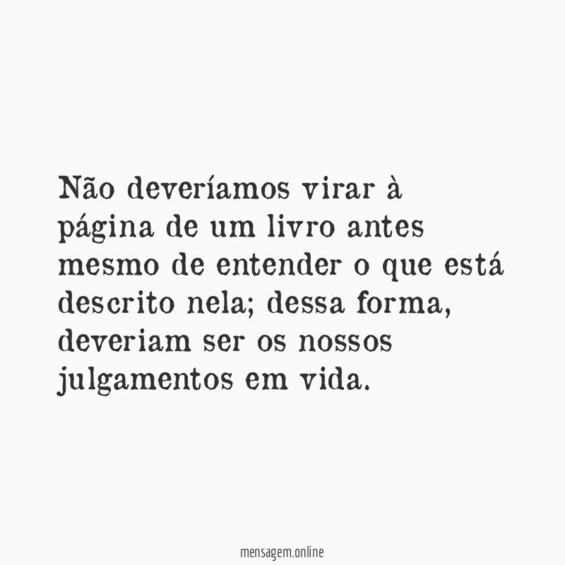 Não deveríamos virar à página de um livro