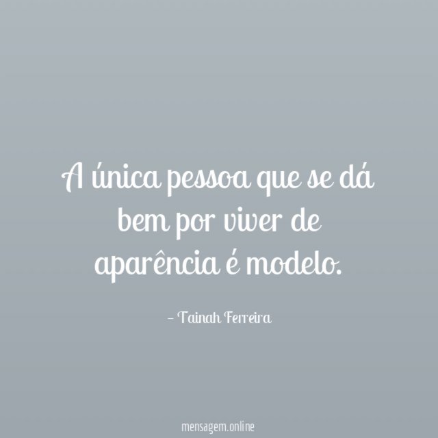 A única pessoa que se dá bem por