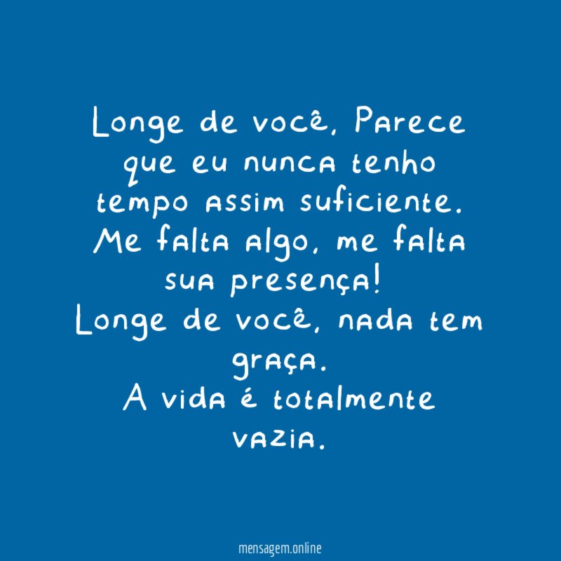 Longe de você
