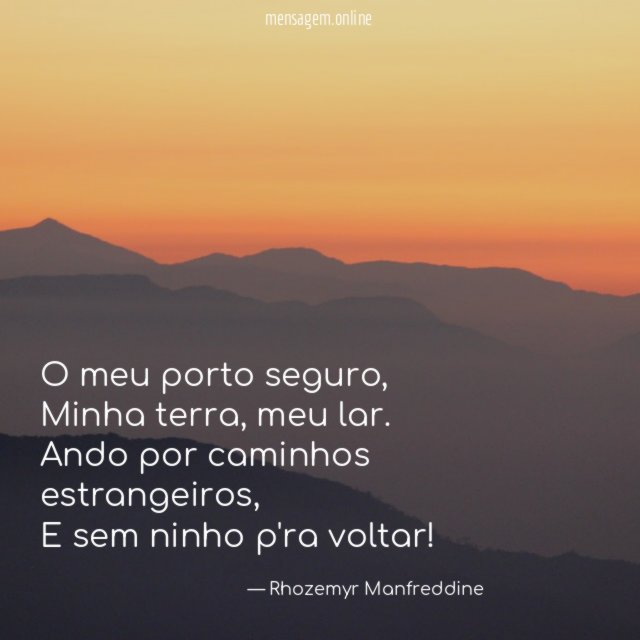 O meu porto seguro