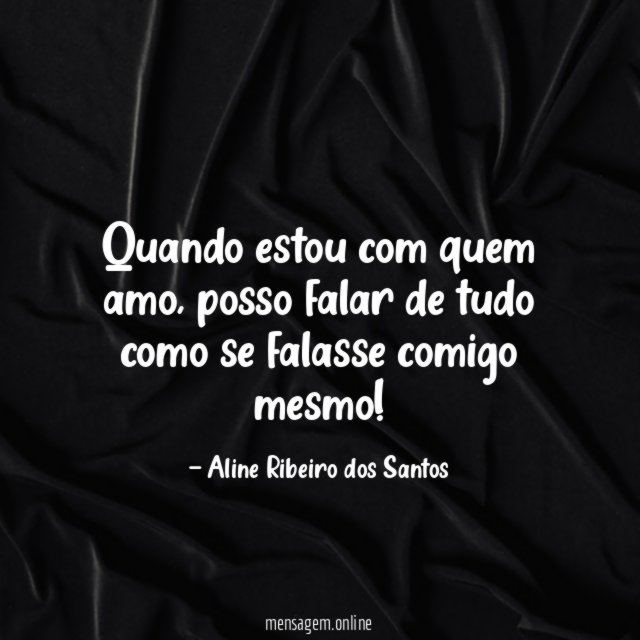 Quando estou com quem amo