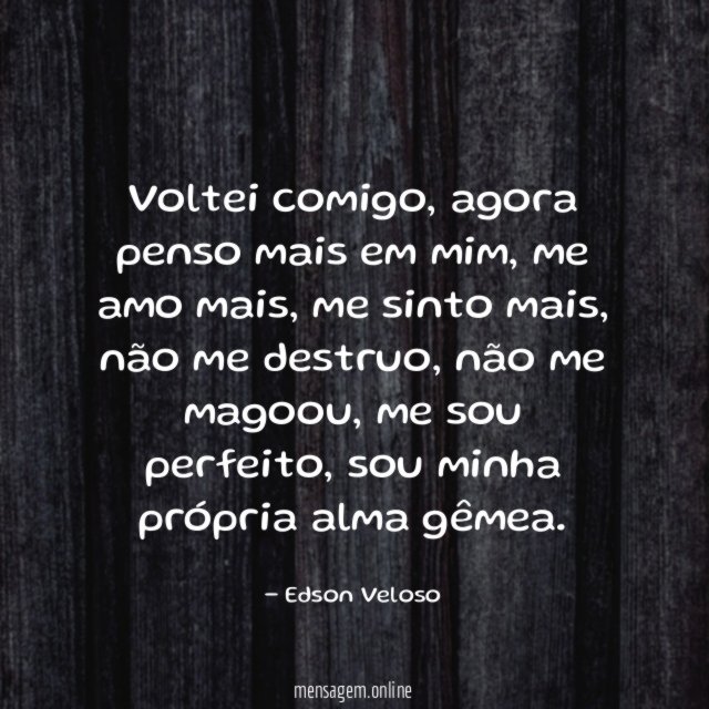 Voltei comigo
