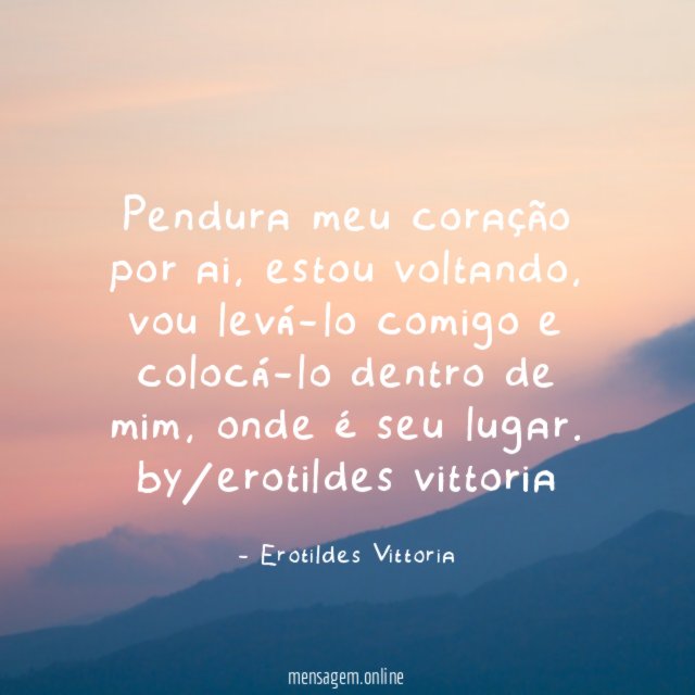 Pendura meu coração por ai