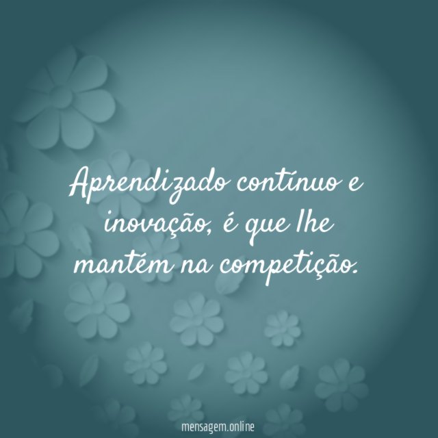 Aprendizado contínuo e inovação