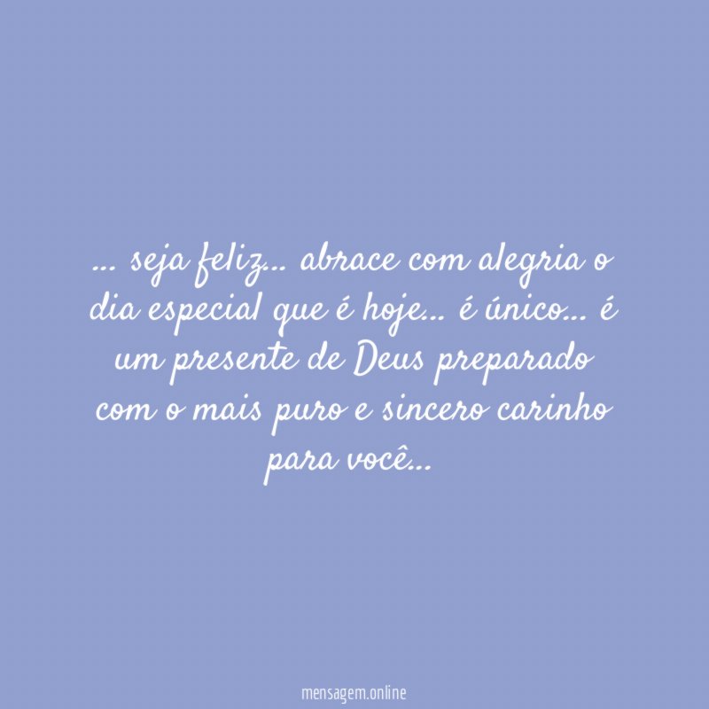 seja feliz