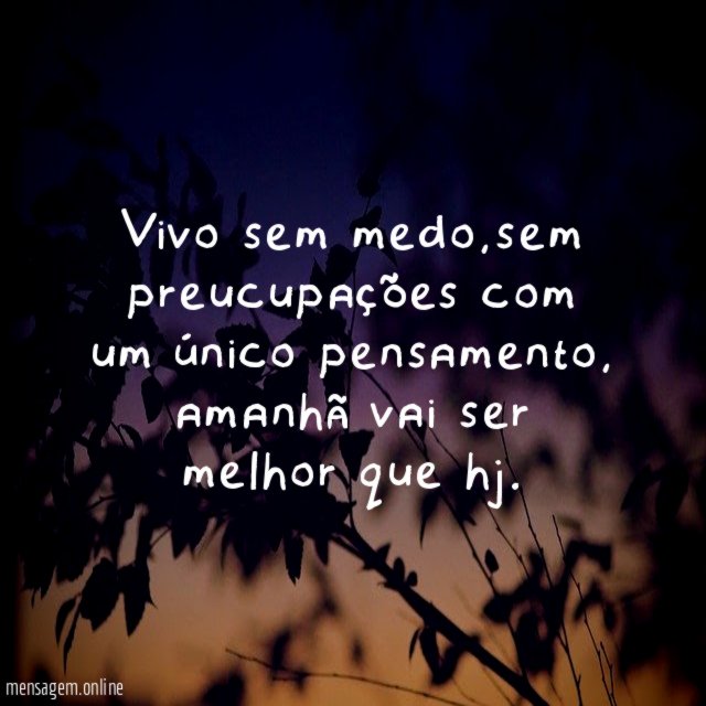 Vivo sem medo