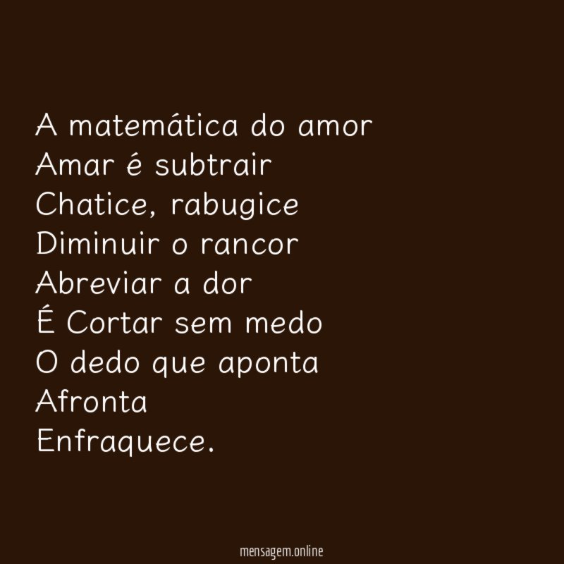 A matemática do amor
