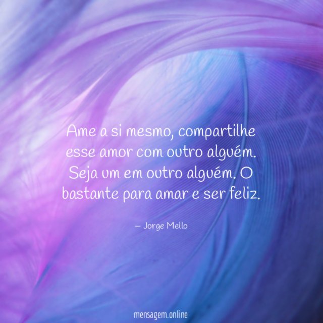 Ame a si mesmo