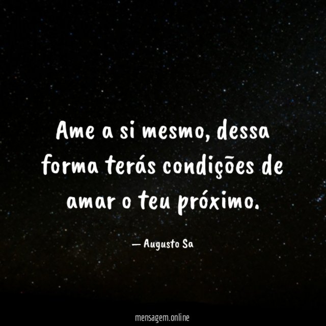 Ame a si mesmo