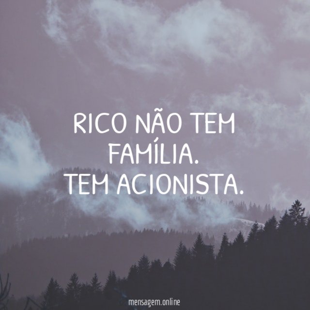 Rico não tem família