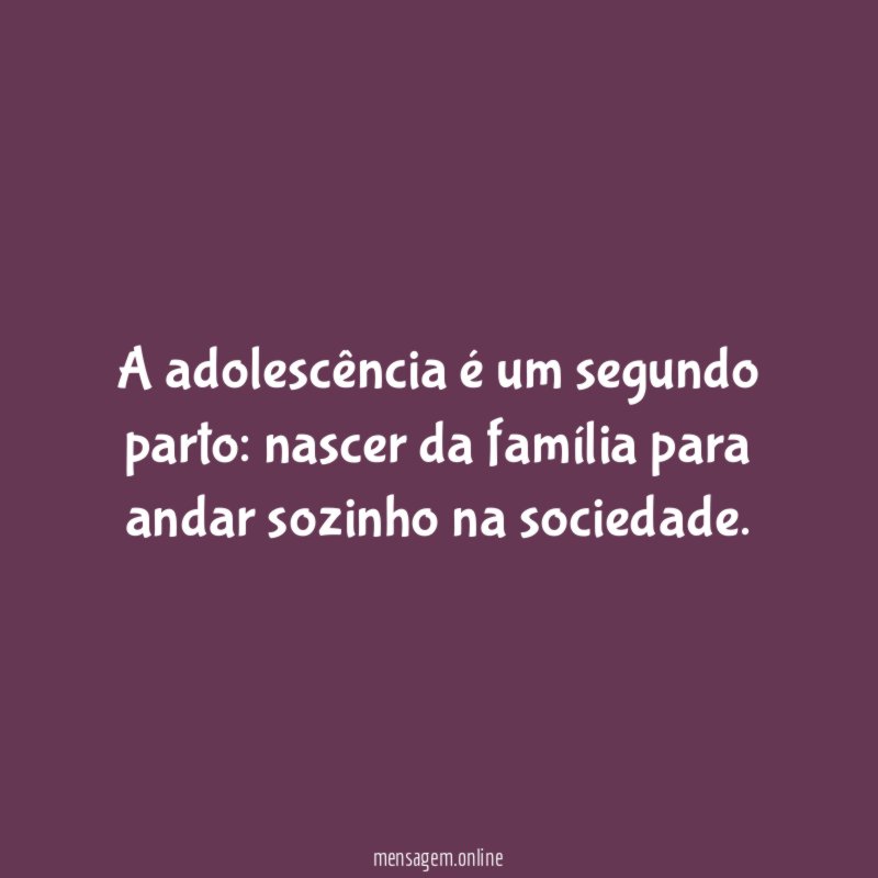 A adolescência é um segundo parto
