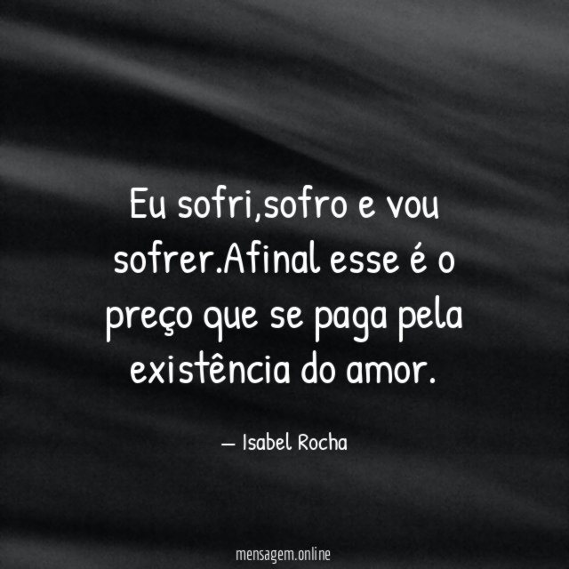 Eu sofri