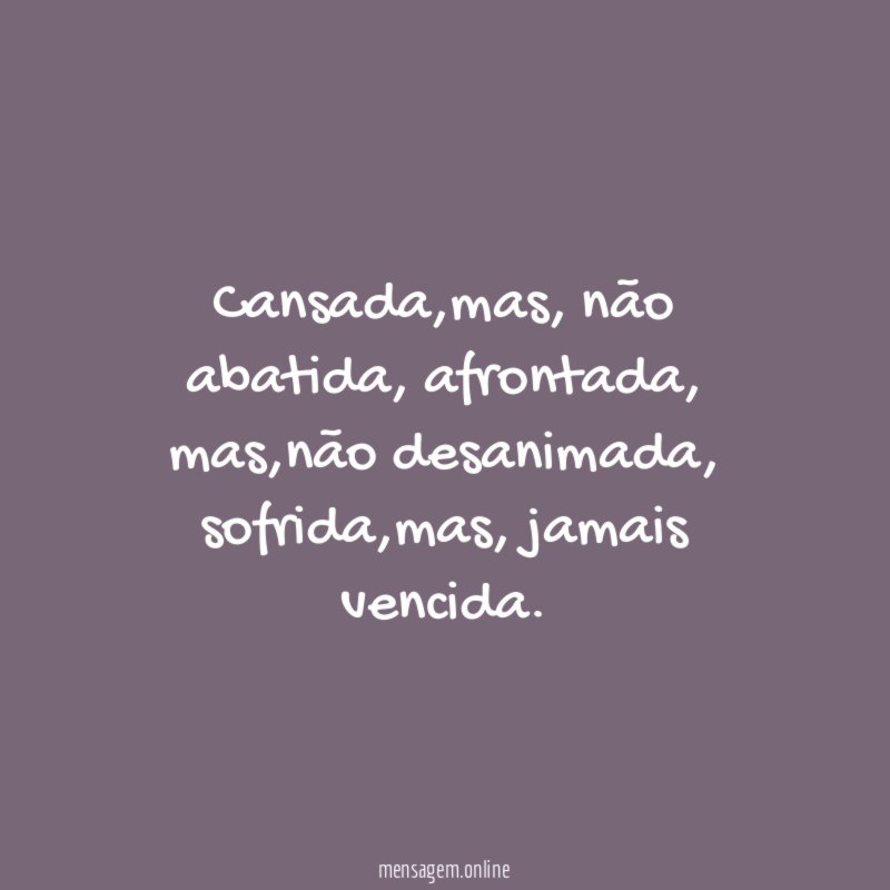 Cansada