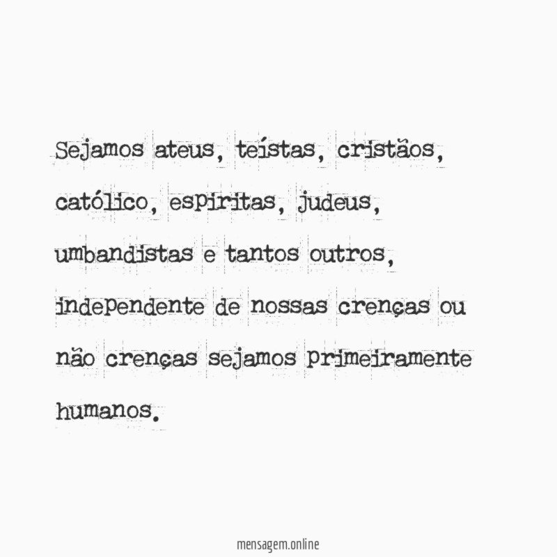 Sejamos ateus