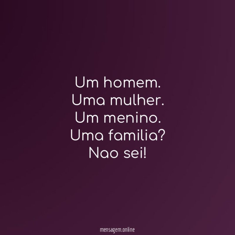 Um homem