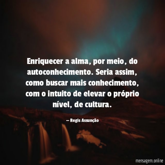 Enriquecer a alma