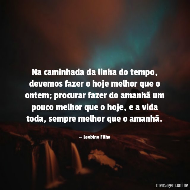 Na caminhada da linha do tempo