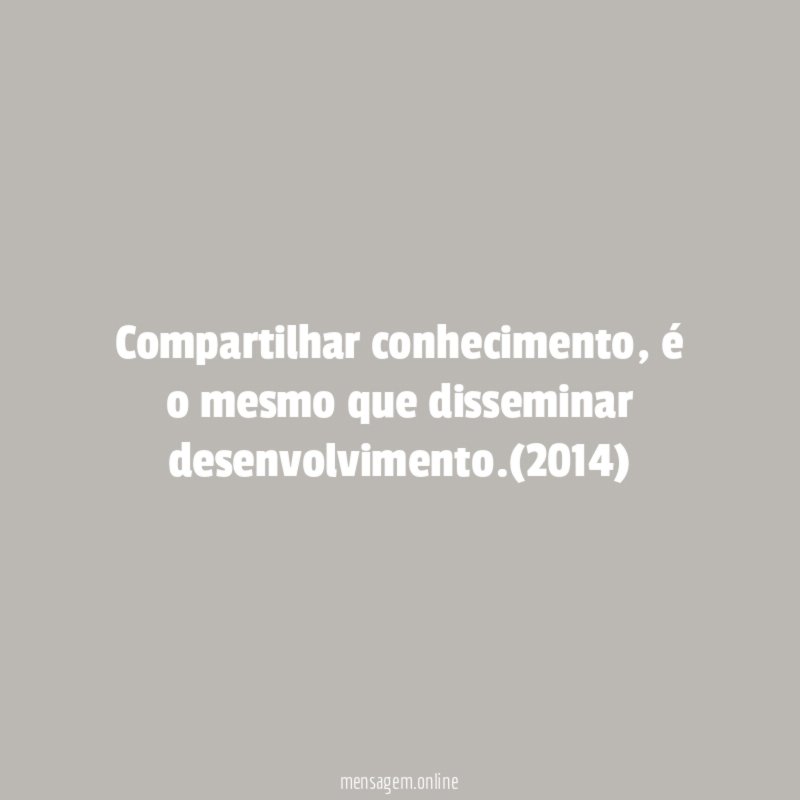 Compartilhar conhecimento