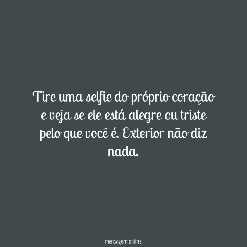 Tire uma selfie do próprio coração e veja