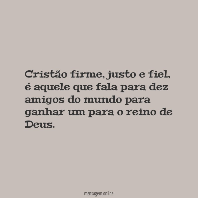 Cristão firme