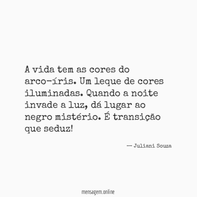 A vida tem as cores do arco-íris