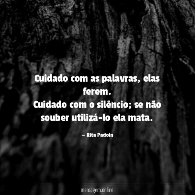 Cuidado com as palavras