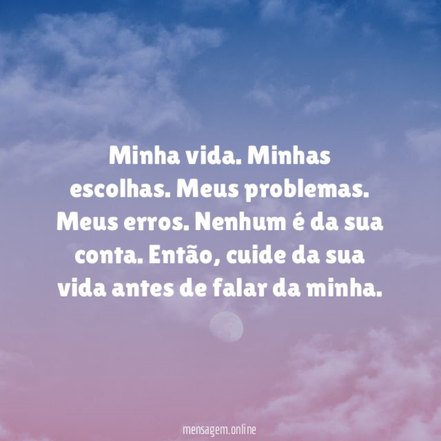 Minha vida