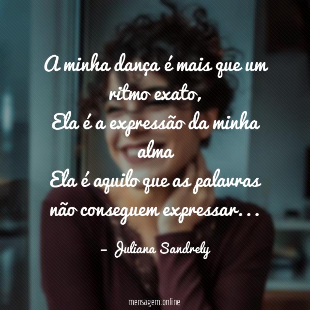 A minha dança é mais que um ritmo exato