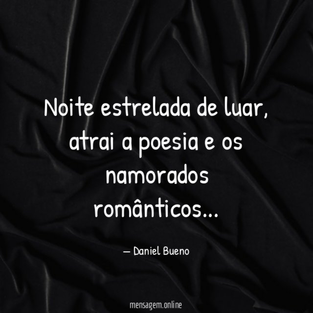 Noite estrelada de luar