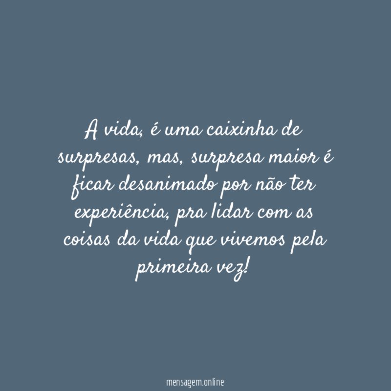 A vida