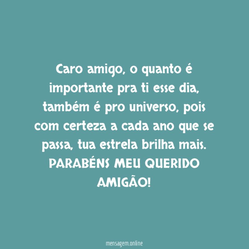 Caro amigo