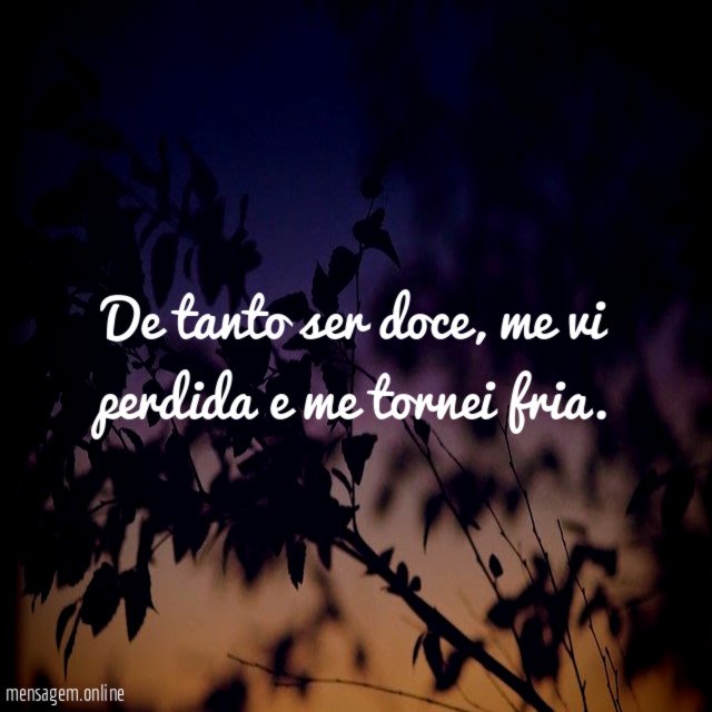 De tanto ser doce