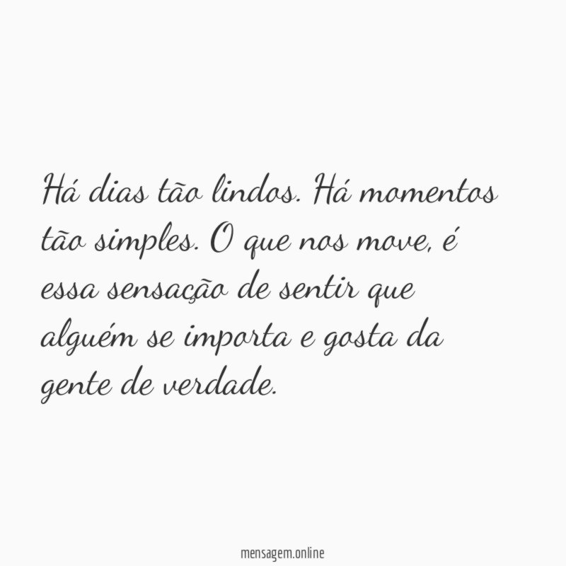 Há dias tão lindos