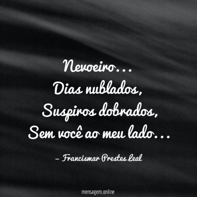 Nevoeiro…