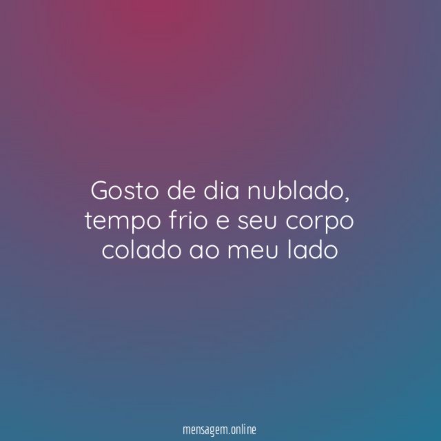 Gosto de dia nublado