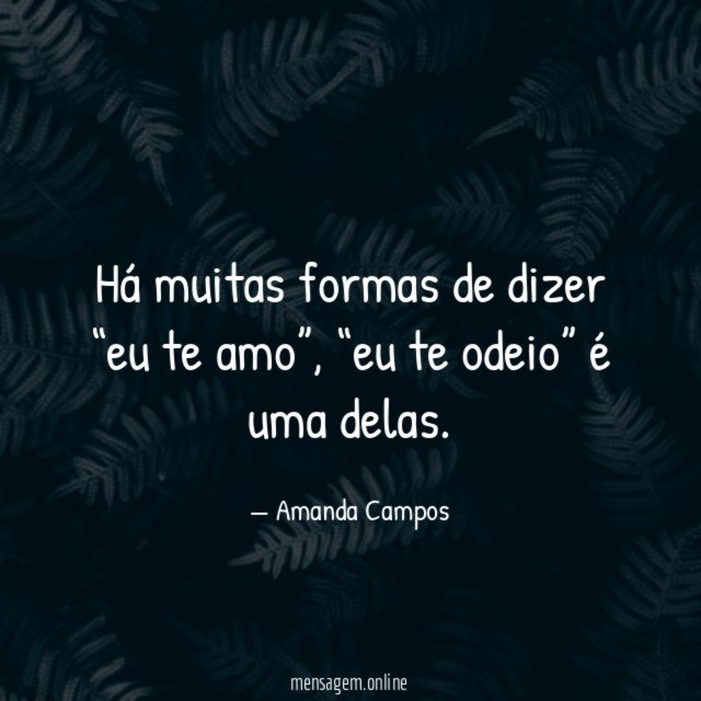 Há muitas formas de dizer “eu te amo”