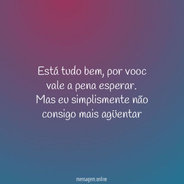 Está tudo bem