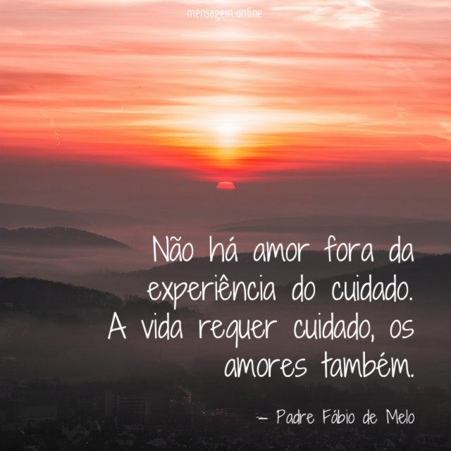 Não há amor fora da experiência do cuidado