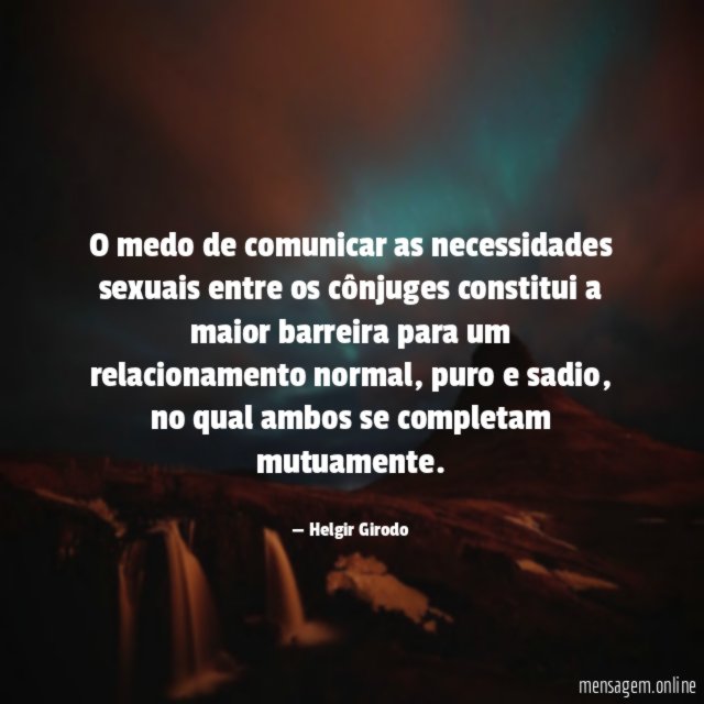 O medo de comunicar as necessidades sexuais entre